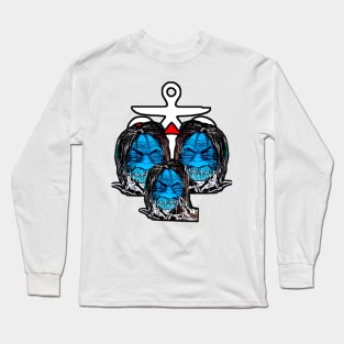 Blue monster Long Sleeve T-Shirt